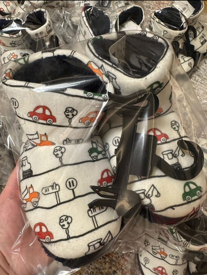 Çocuk Renkli Desenli Sıcak Ev Terlikleri - Görsel 5