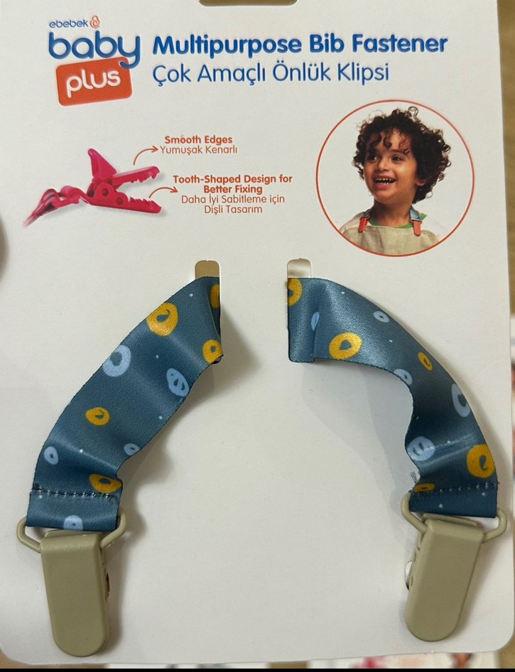 Renkli Baskılı Çok Amaçlı önlük Klipsi - Görsel 3