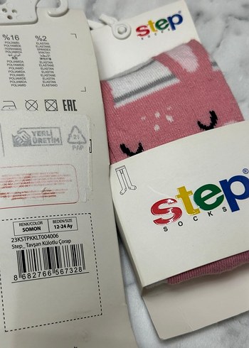 Kız Çocuk Pembe külotlu çorap - Görsel 8