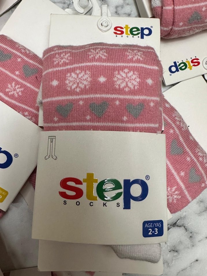 Kız Çocuk Pembe külotlu çorap - Görsel 2