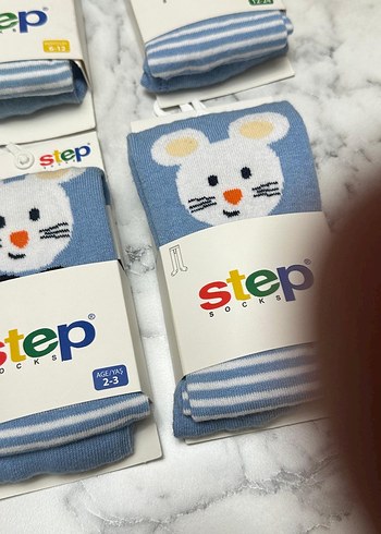 Mavi Erkek Çocuk Baskılı Çorap - Görsel 7