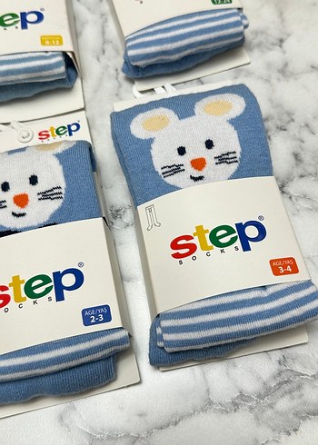 Mavi Erkek Çocuk Baskılı Çorap - Görsel 8