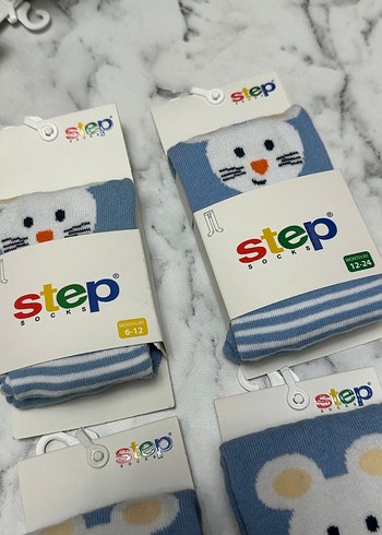 Mavi Erkek Çocuk Baskılı Çorap - Görsel 5