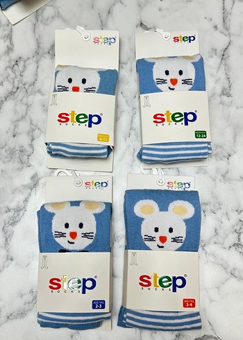 Mavi Erkek Çocuk Baskılı Çorap - Görsel 9