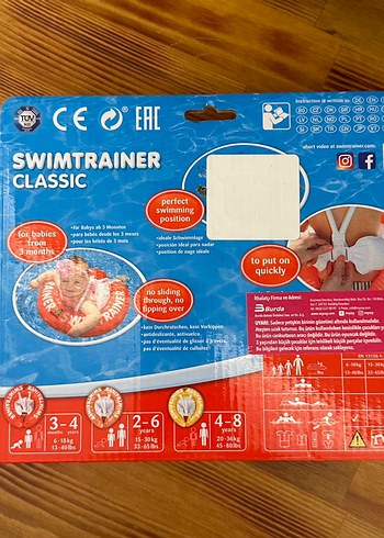 Renkli Swimtrainer Bebek Yüzme Simidi 3-4 Yaş - Görsel 2