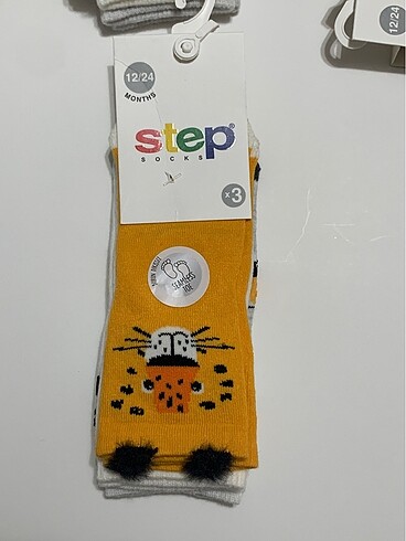 Step üçlü çorap seti