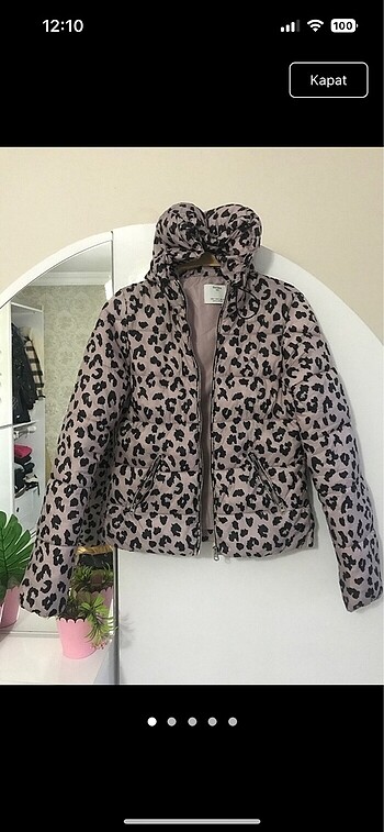 Bershka leopar mont