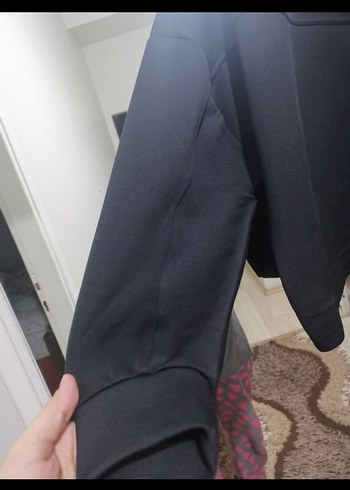 xl Beden siyah Renk Siyah Oversize Kadın Sweatshirt