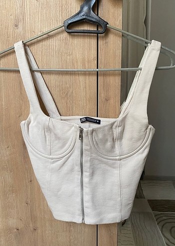 Zara Kadın Fermuarlı Mini Büstiyer