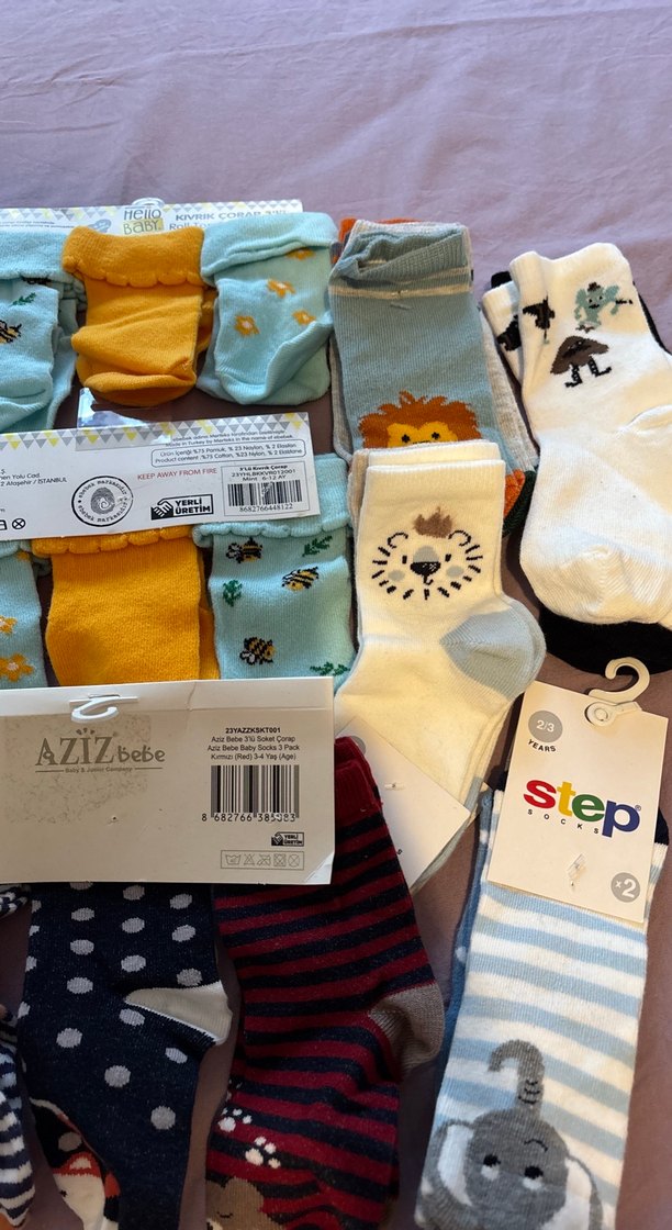 Erkek kız Çocuk Desenli Çorap - Görsel 3