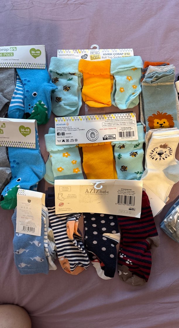 Erkek kız Çocuk Desenli Çorap - Görsel 2