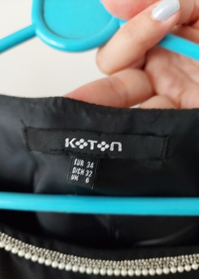Koton gece elbisesi 34 beden siyah abiye bir kere giyildi - Görsel 3