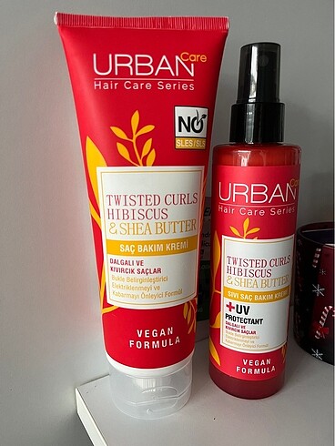 Urban care twisted curls saç bakım kremi ve saç bakım spreyi kıv