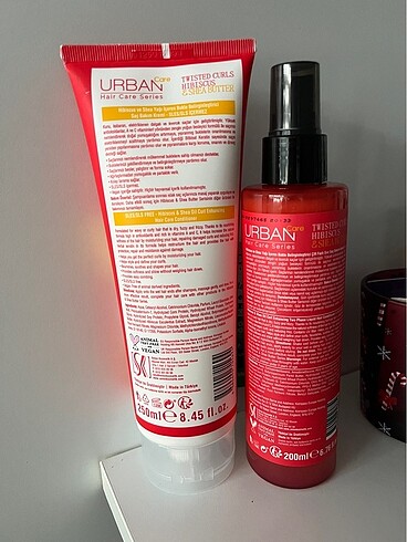 Urban Care Urban care twisted curls saç bakım kremi ve saç bakım spreyi kıv