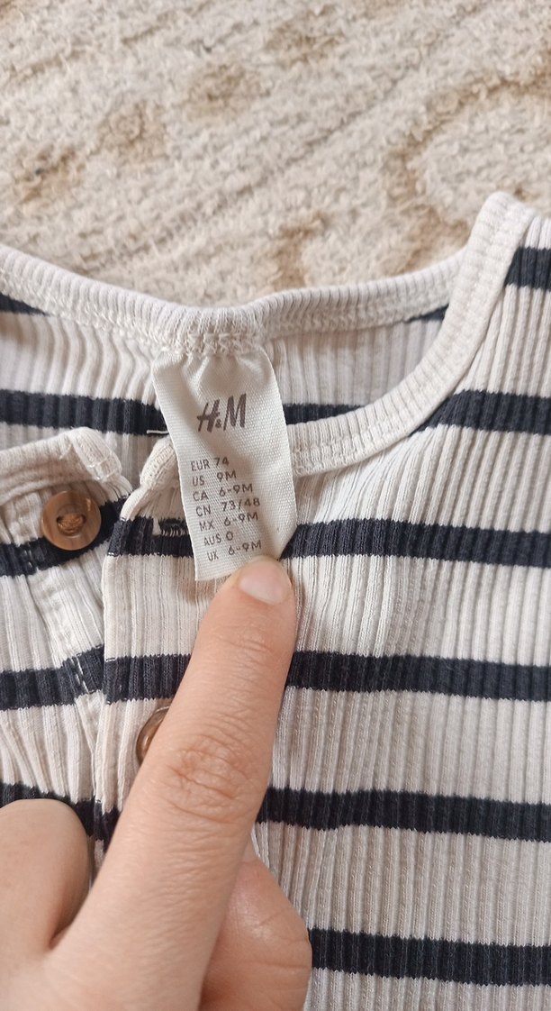 Çocuk Beyaz Çizgili Uzun Kollu Gömlek - Görsel 2