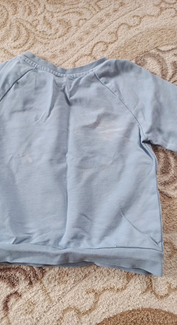 Mavi Erkek Bebek Triko Takım, Uzun Kollu - Görsel 4