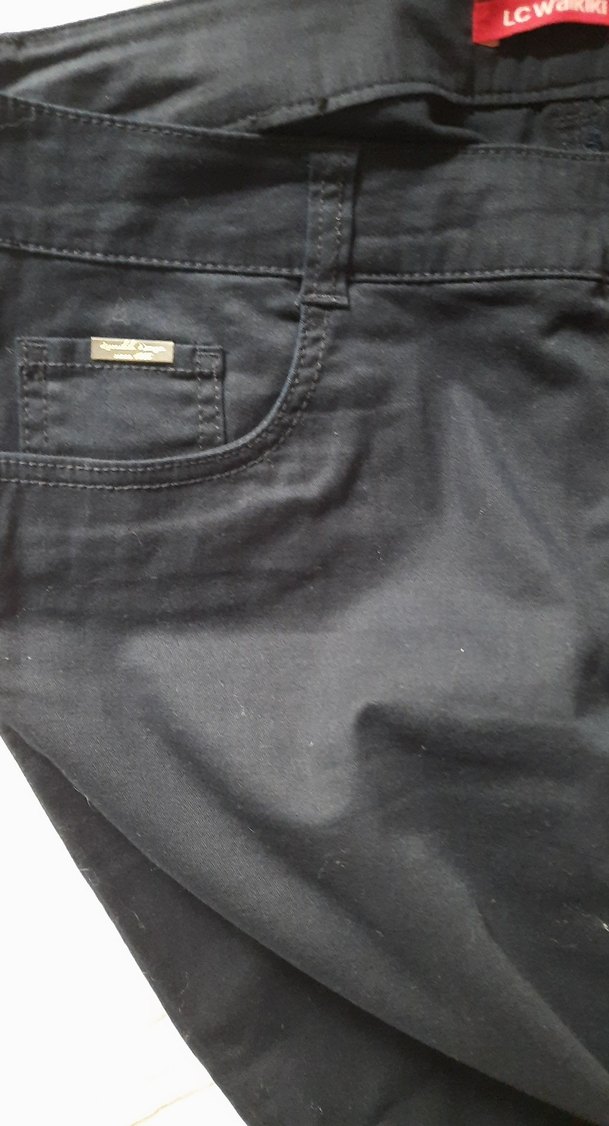 siyah kumaş kapri - Görsel 5