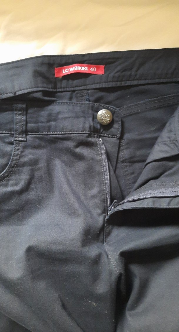 siyah kumaş kapri - Görsel 4