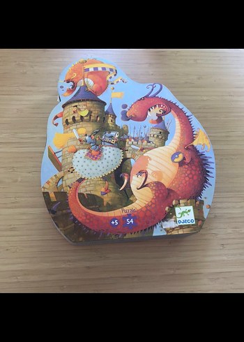 Djecı Renkli Ejderha Temalı 54 Parça Çocuk puzzle