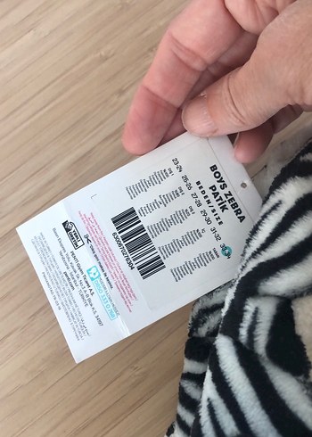 Penti Kız Çocuk Zebra Desenli Sıcak Ev Terliği - Görsel 4