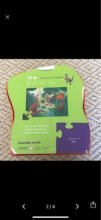 Mothercare Crocodile creek puzzle