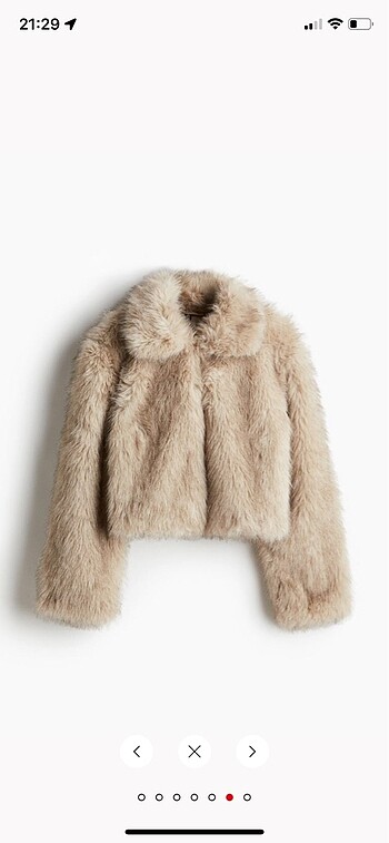 H&M Hm kabarık tüylü peluş ceket yeni