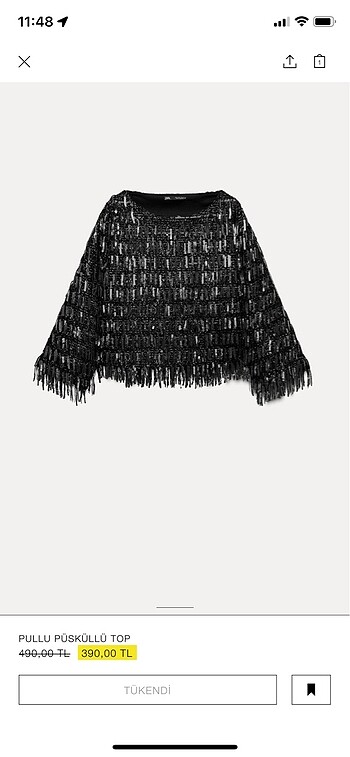 Zara pullu top yeni sezon