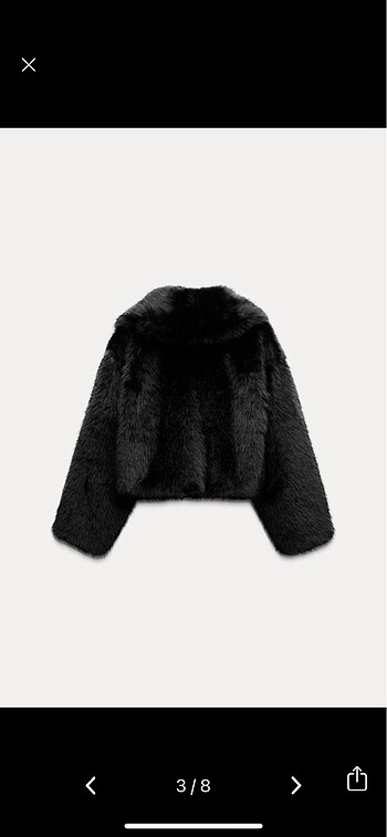 Zara Zara suni peluş kürk yeni sezon