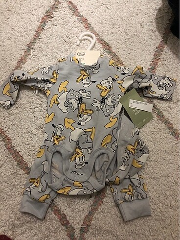 H&M Hm Disney üçlü bebek set yeni etiketli