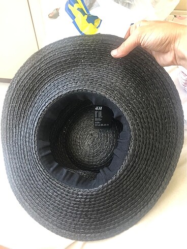 Beden siyah Renk Hm hasır şapka yeni sezon Orjinal