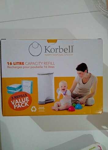 1 Beden: 2-5 kg Beden Korbell çöp poşeti