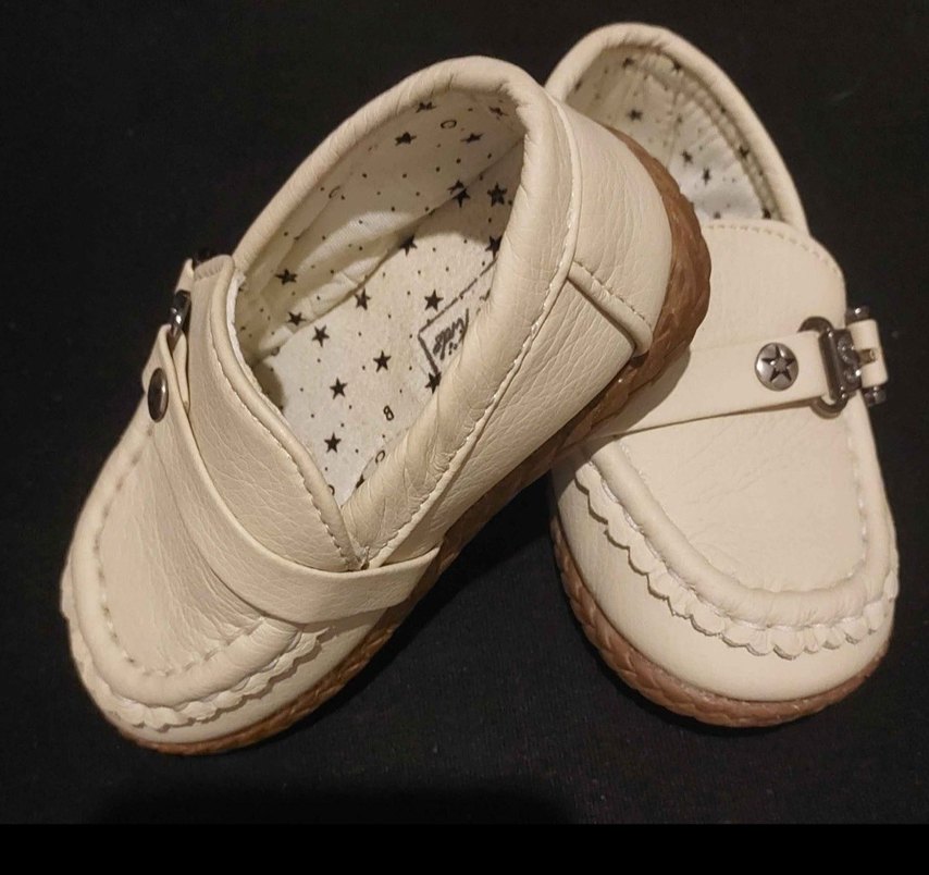 Sade Beyaz Erkek Çocuk Biker Ayakkabı - Görsel 2