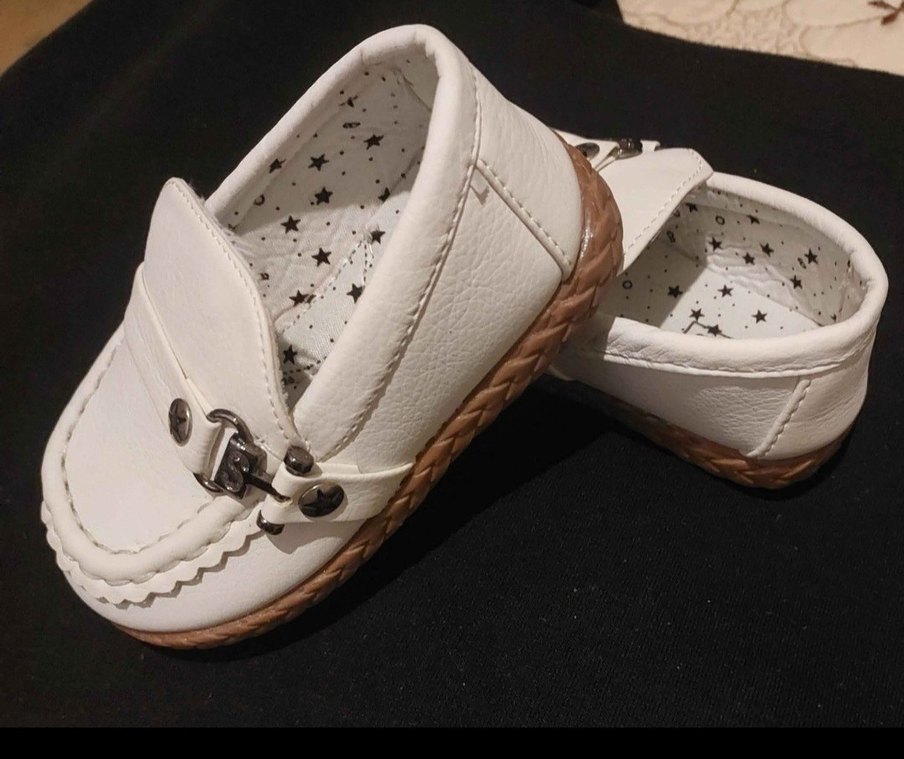 Sade Beyaz Erkek Çocuk Biker Ayakkabı - Görsel 4