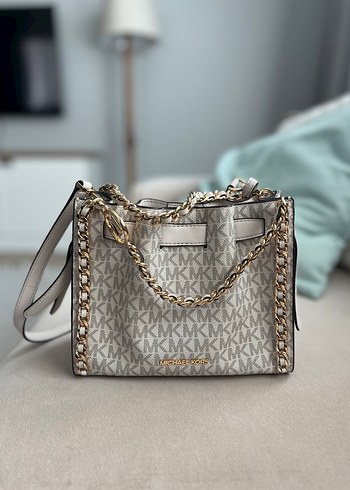 Michael Kors Mina Small Signature Logo Chain Crossbody Bag
