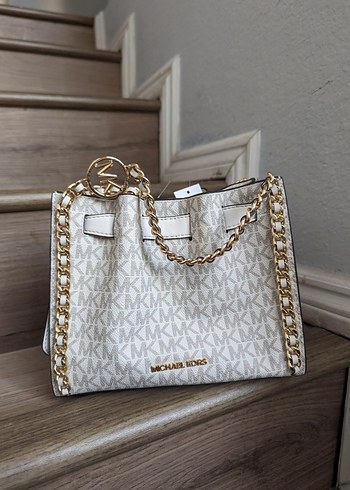 Michael Kors Michael Kors Mina Small Signature Logo Chain Crossbody Bag