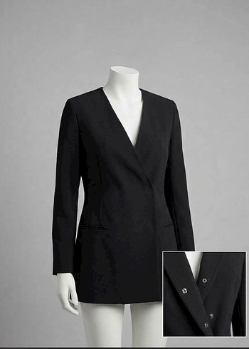Diğer Kk Design Siyah Kruvaze Blazer