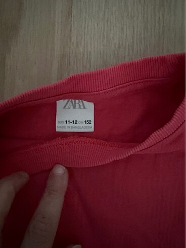 11-12 Yaş Beden zara kız çocuk tshrt