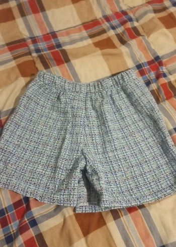 Düğmeli Çok Renkli Mini Şort - Görsel 4