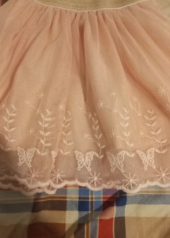 Dantel Detaylı Pembe Kız Çocuk Etek - Görsel 4