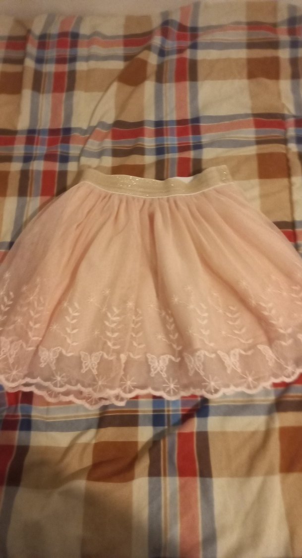 Dantel Detaylı Pembe Kız Çocuk Etek - Görsel 3