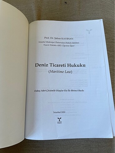  Beden DENİZ TİCARET HUKUKU