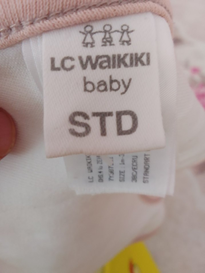 Pembe Baskılı Bebek Önlüğü - Görsel 2