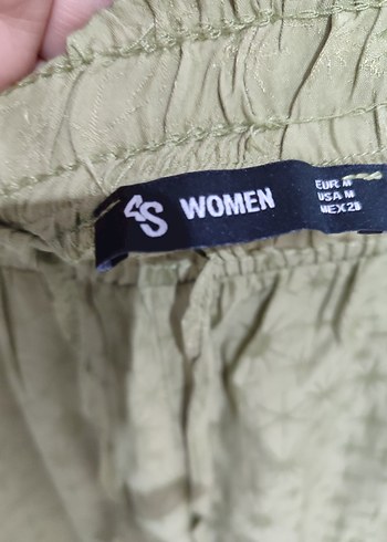 Yeni Etiketli Ş beden  haki salaş model  saten kumaş pantolon. - Görsel 2