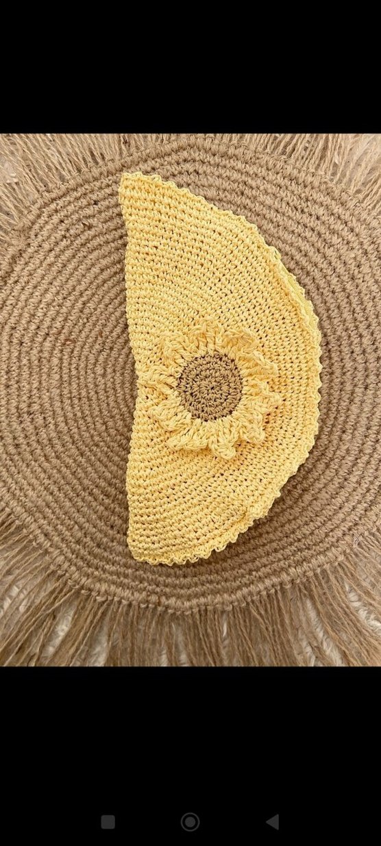 Sarı ayçiçeği temalı el-omuz çantası - Görsel 3