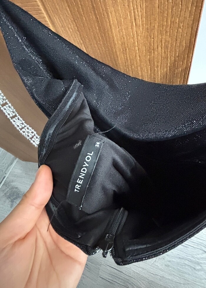 Milla siyah abiye elbise - Görsel 3