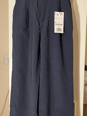 Stradivarius lacivert kumaş pantolon