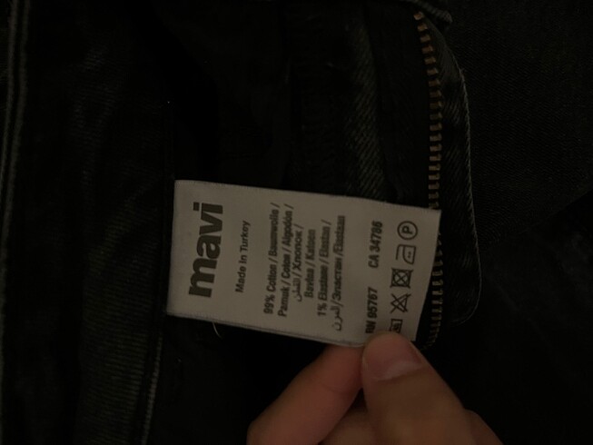 xs Beden Mavi jeans gri kot pantolon 23/25