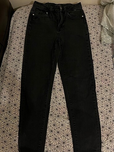 xs Beden gri Renk Mavi jeans gri kot pantolon 23/25