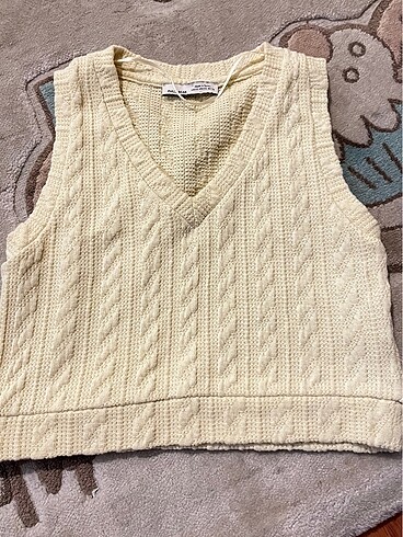Pull and Bear Pull and bear bej rengi crop