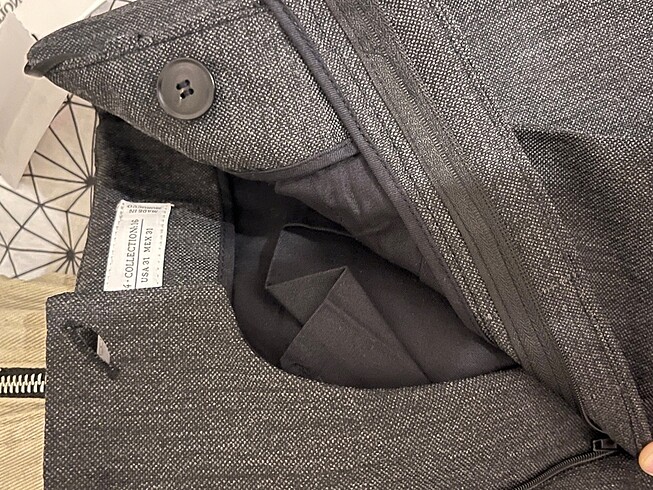 Zara Zara erkek kumaş bol pantolon